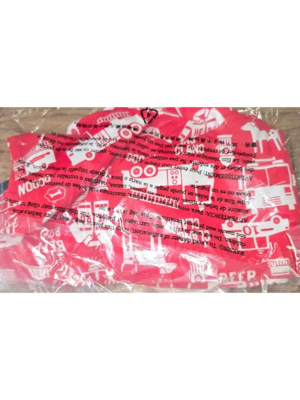Firetruck One-piece Baby Boy Pajamas Romper Car Truck Bus 3T LH4005